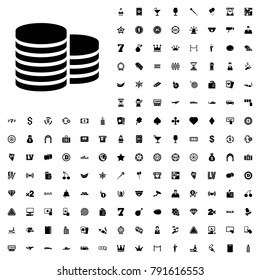 Coin icon illustration isolated vector sign symbol. editable casino icons vector set.