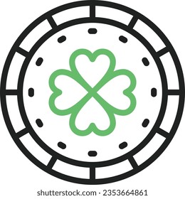 Coin Icon image. Suitable for mobile application.