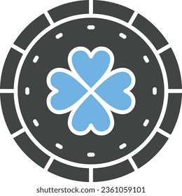 Coin Icon image. Suitable for mobile application.