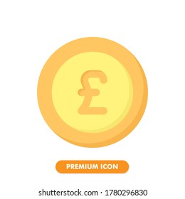 icono de moneda aislada en fondo blanco. para el diseño de su sitio web, logotipo, aplicación, interfaz de usuario. Ilustración gráfica vectorial y trazo editable. EPS 10.