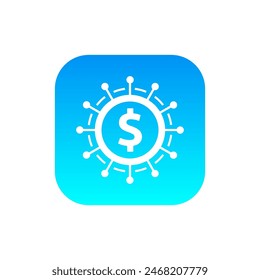Icono de la moneda Logo Design Element Ilustración vectorial.