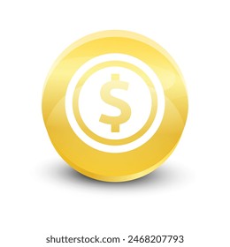 Icono de la moneda Logo Design Element Ilustración vectorial.
