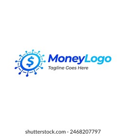 Coin Icon Logo Design Element Vector Illustration.