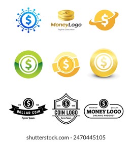 Vektorillustration des Münzsymbol-Designelements.