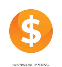 Coin Icon Logo Design Element Vector Illustration.