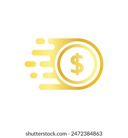 Icono de la moneda Logo Design Element Ilustración vectorial.