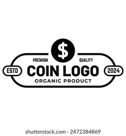 Icono de la moneda Logo Design Element Ilustración vectorial.