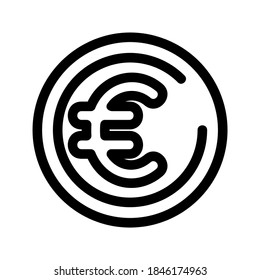 coin icon or logo isolated sign symbol vector illustration - high quality black style vector icons
