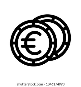 coin icon or logo isolated sign symbol vector illustration - high quality black style vector icons
