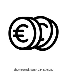 coin icon or logo isolated sign symbol vector illustration - high quality black style vector icons
