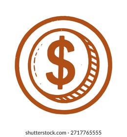 Vector del sello del logotipo del icono de la moneda en el fondo blanco
Icono de sello de Vector