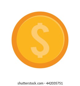 coin icon. money design. vector graphic