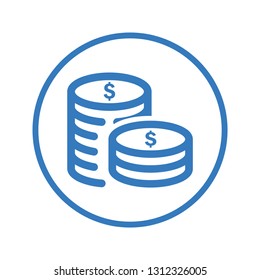Coin icon, money, Dollar