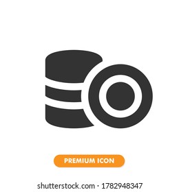 paquete de iconos de monedas aislado en fondo blanco. para el diseño de su sitio web, logotipo, aplicación, interfaz de usuario. Ilustración gráfica vectorial y trazo editable. EPS 10.