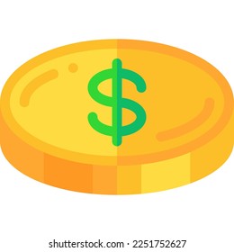 Coin Icon. Pixel Perfect Icon suitable for any design
