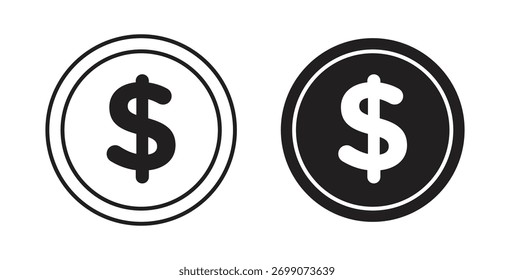 Coin icon simple flat trend modern graphic design abstract logotype