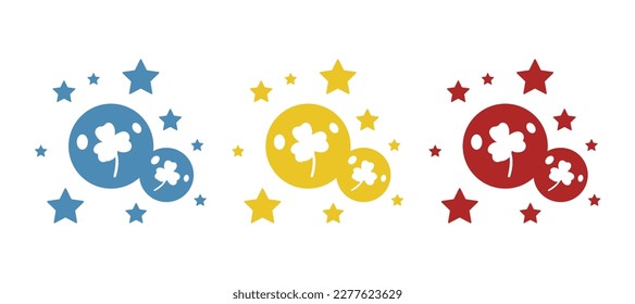 coin icon, st patrick's day on white background, vector illustration