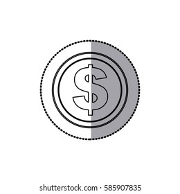 coin icon stock image, vector illustration design