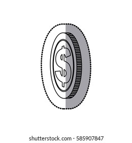 coin icon stock image, vector illustration design