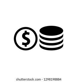 coin icon symbol vector