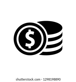 coin icon symbol vector