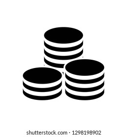 coin icon symbol vector