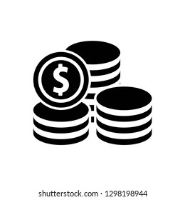 coin icon symbol vector