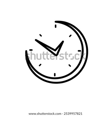 coin icon. Time to do money business. Clock and dollar symbols isolated on white background. outline design style. vector design template