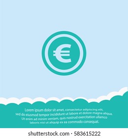 Coin  icon. Vector design.