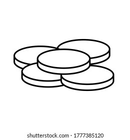 Coin Icon Vector design illustration