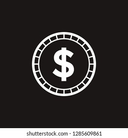 coin icon. coin vector design. sign design