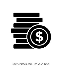 coin icon vector design template simple and clean