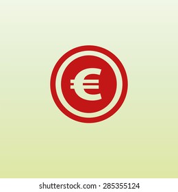 coin icon, vector illustration.