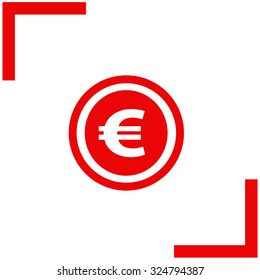 Coin icon, vector illustration.
