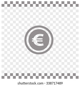 Coin icon, vector illustration.