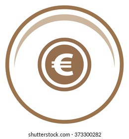 Coin icon, vector illustration.