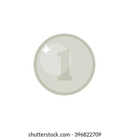 coin icon. vector illustration
