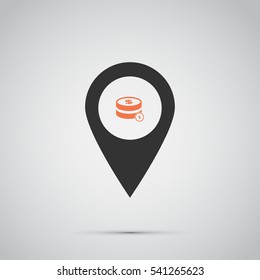 coin icon. vector illustration