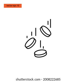 Münzsymbol, Vektorgrafik-Design