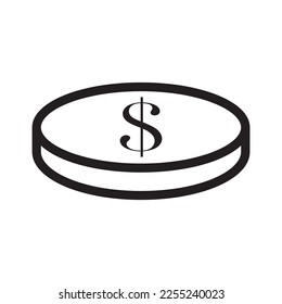 coin icon vector illustration logo design