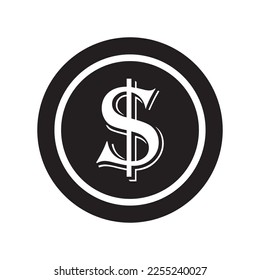 coin icon vector illustration logo design
