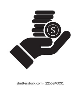 coin icon vector illustration logo design
