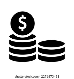 Icono de moneda. Ilustración aislada del vector