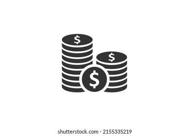 coin icon vector modern style.