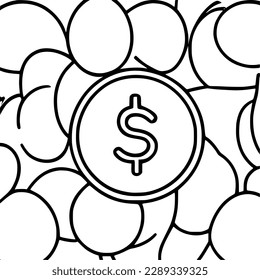 coin icon vector symbol design illustration