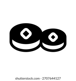 Coin Icon Vector Symbol Design Illustration