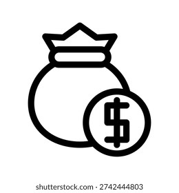 Coin Icon Vector Symbol Design Illustration
