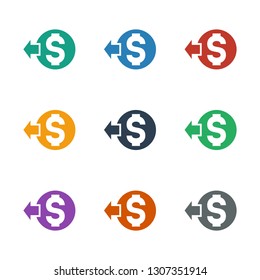 coin icon white background. Editable filled coin icon from e-commerce. Trendy coin icon for web and mobile.