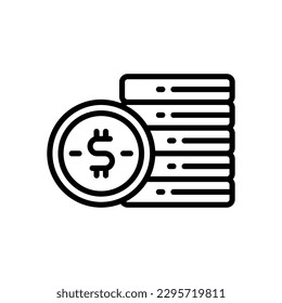 icono de moneda para tu sitio web, móvil, presentación y diseño de logotipo.