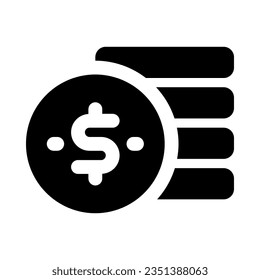 coin icon for your website, mobile, presentation, and logo design.